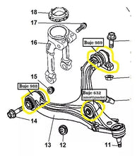 Cargar imagen en el visor de la galería, Buje meseta inf WK XK (delantero) #988ac
