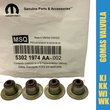 Cargar imagen en el visor de la galería, Gomas valvula 3.7 4.7 KJ KK WJ WK XK 4u #974aa