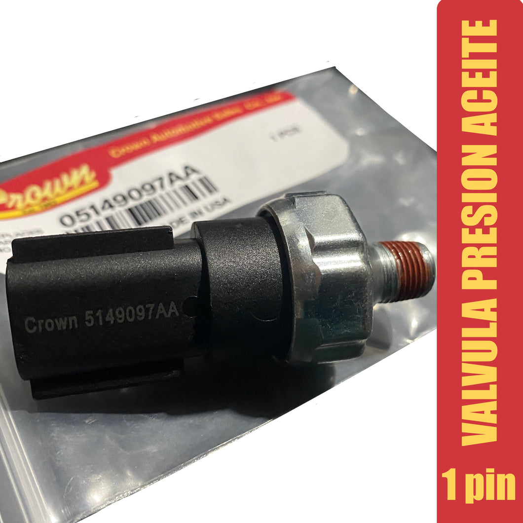 Valvula presion aceite KJ KK WK XK 1 pin #097aa