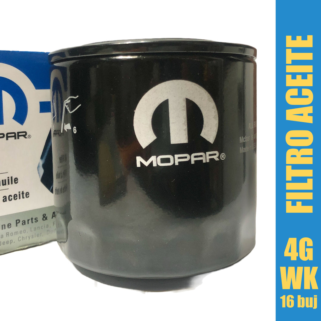 Filtro aceite motor 4.7 5.7 WK 16 bujias G4 #899ac
