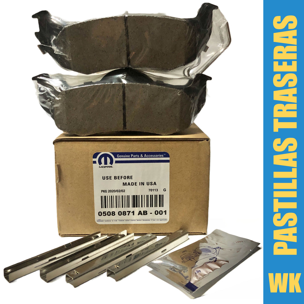 Pastillas WK XK tra #871ab
