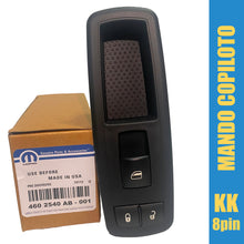 Cargar imagen en el visor de la galería, Mando elevavidrios copiloto 8 pines 0 auto KK G4 #540ab
