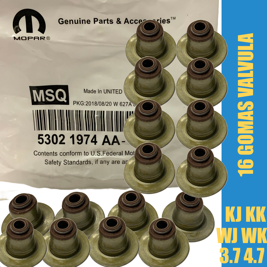 Combo 4 gomas valvula 3.7 4.7 KJ KK WJ WK XK 4u #974aa