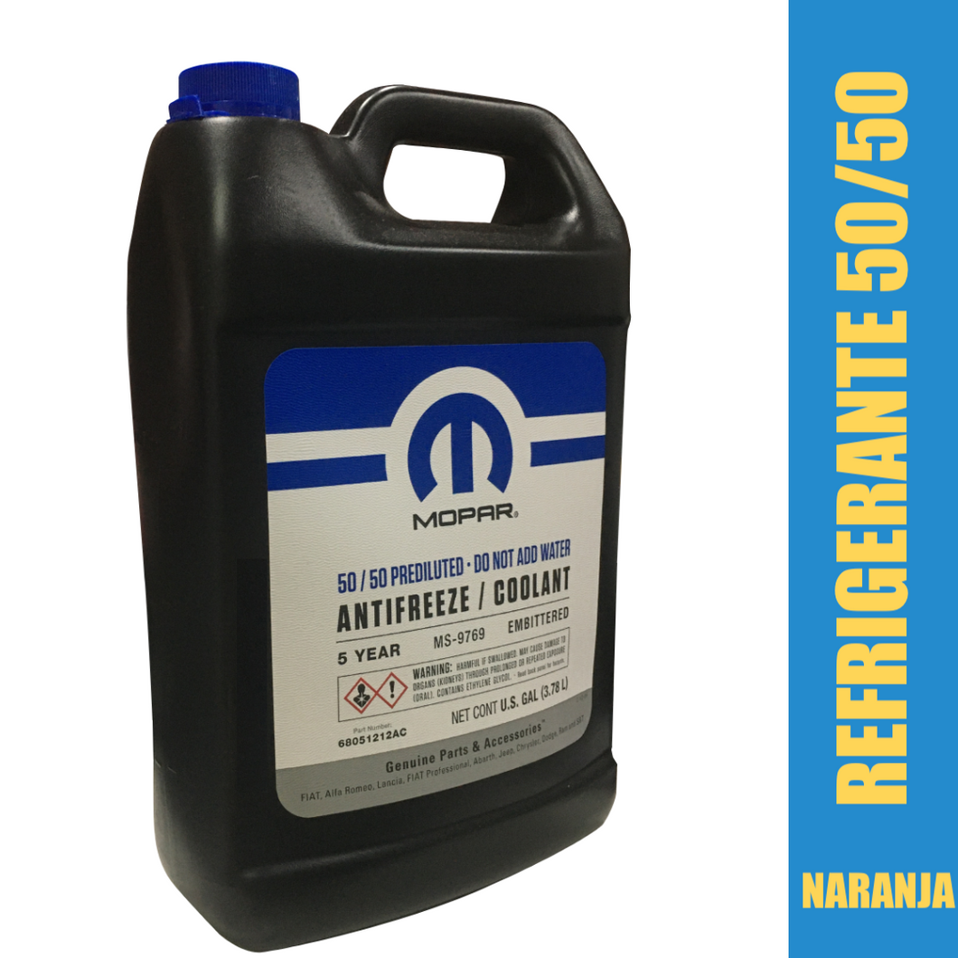 Refrigerante galon 3,78lts 50/50 naranja #212ac